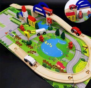 Rail Overpass Set Toy High Quality Train Track Car Toy Vehicle Set Flexible Railway Track