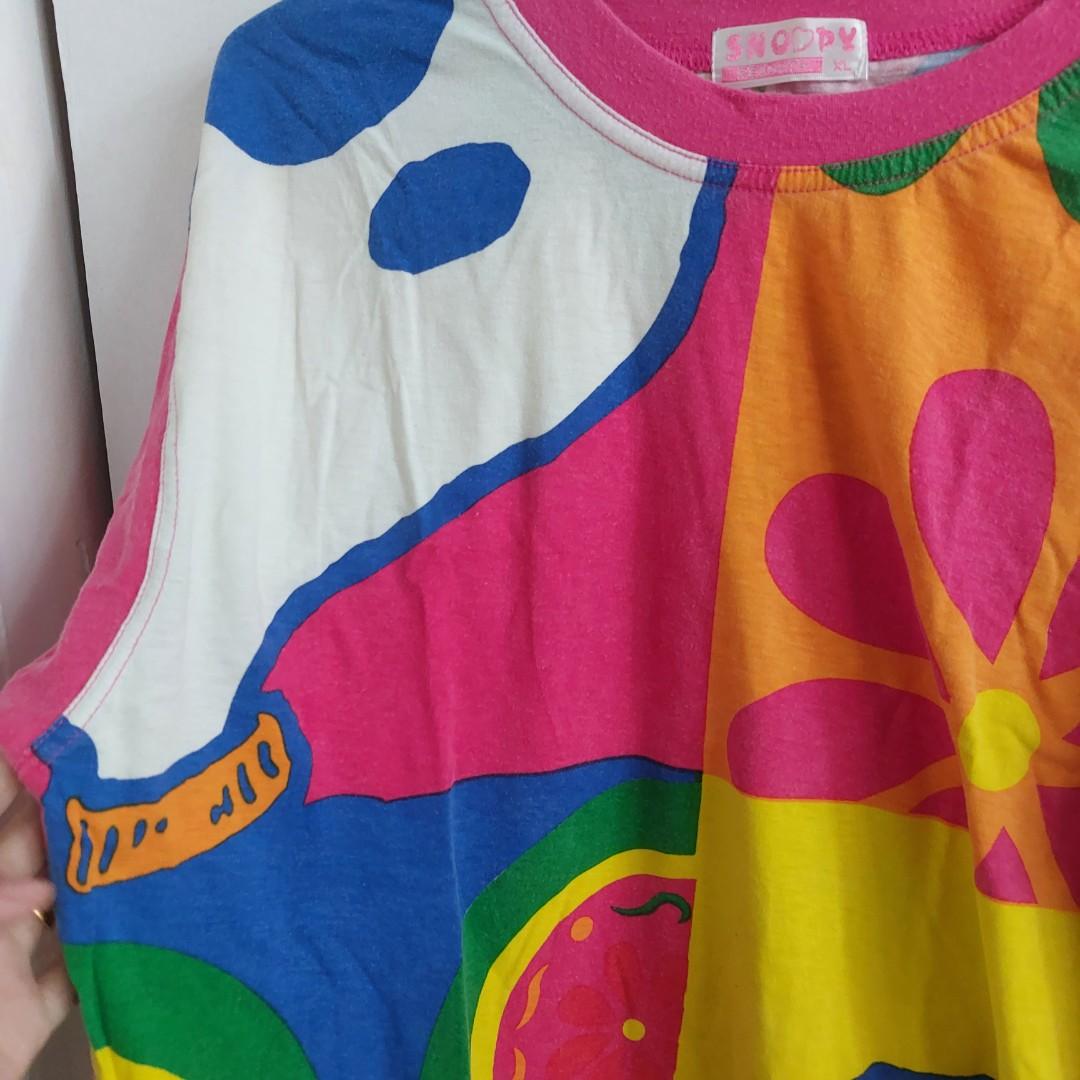 Rare Colourful Snoopy T-shirt (Category: Shirts) located in Angeles City. Submitted by greensstuff (Listing ID 1174357237, Image 3). Description: super rare snoopy tee!!! signs of pilling and slight fading but sooo nice!!! Fits up to L. DM for more information and sizing.
