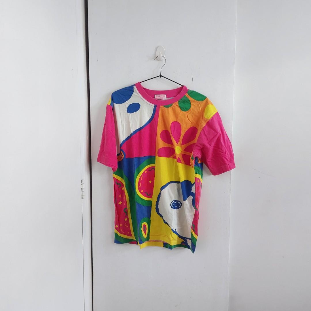 Rare Colourful Snoopy T-shirt (Category: Shirts) located in Angeles City. Submitted by greensstuff (Listing ID 1174357237, Image 1). Description: super rare snoopy tee!!! signs of pilling and slight fading but sooo nice!!! Fits up to L. DM for more information and sizing.