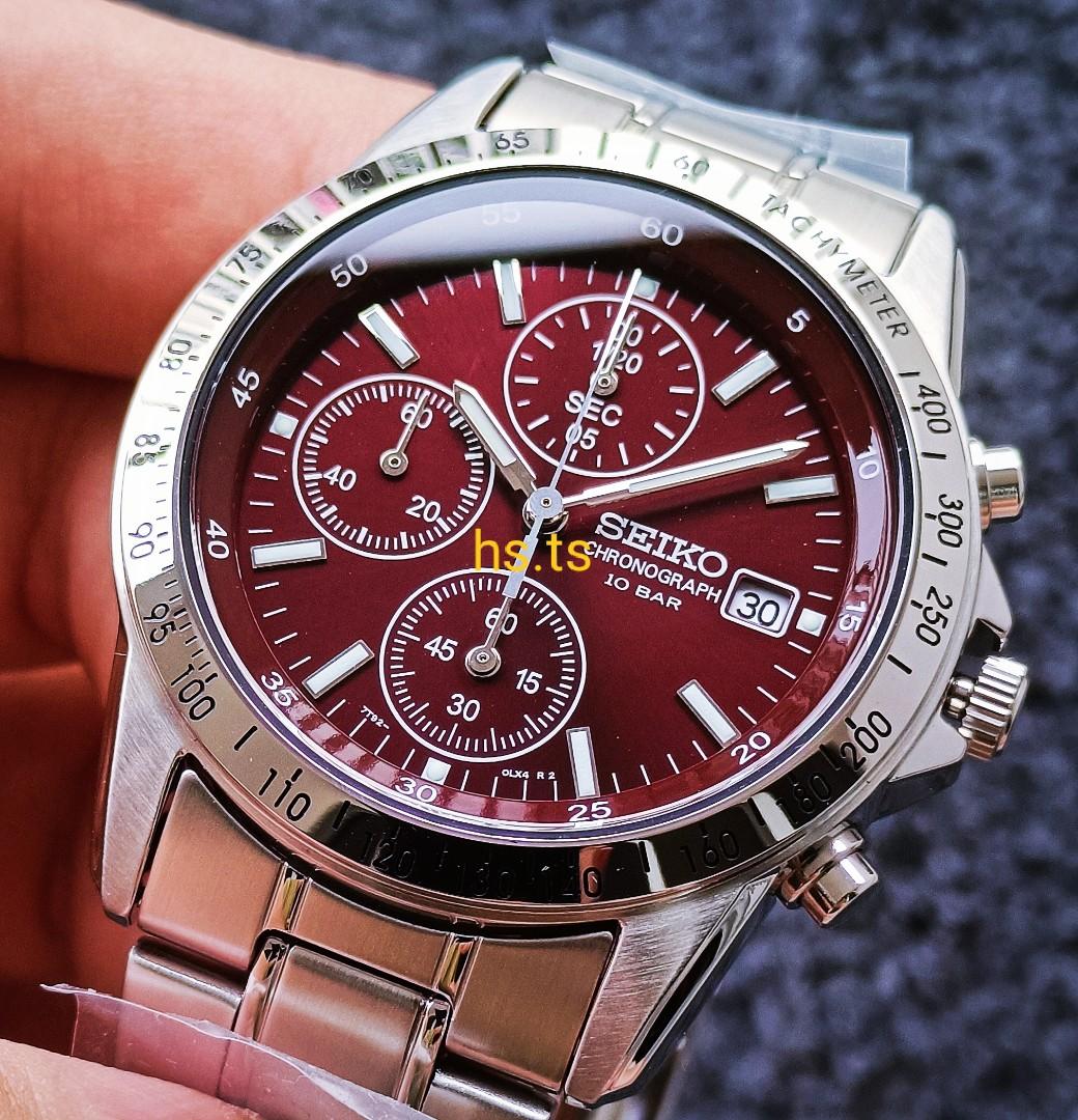?Rare JDM! Seiko Red Full Steel Quartz Chronograph Sports Watch SBTR045,  Men's Fashion, Watches & Accessories, Watches on Carousell