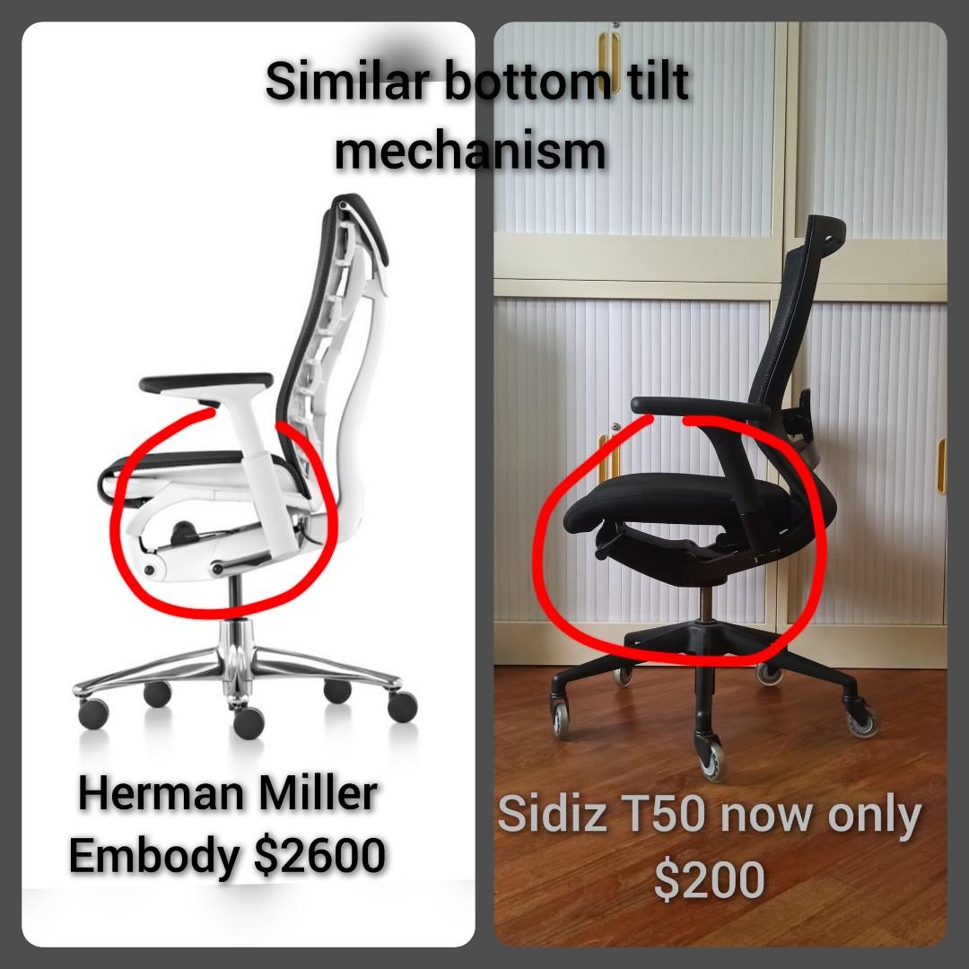 Rare Set and Best Value Ergonomic Office Gaming Chair Sidiz T50