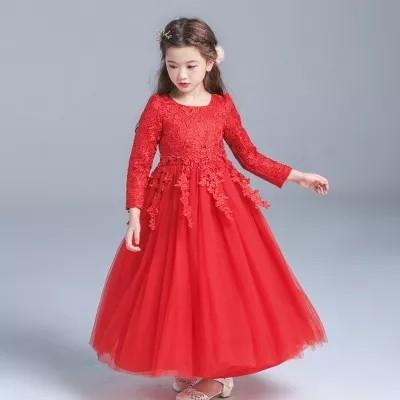 Red Kids gown birthday party dress Babies Kids Babies Kids