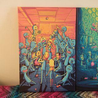Rick and Morty Canvas Art Prints