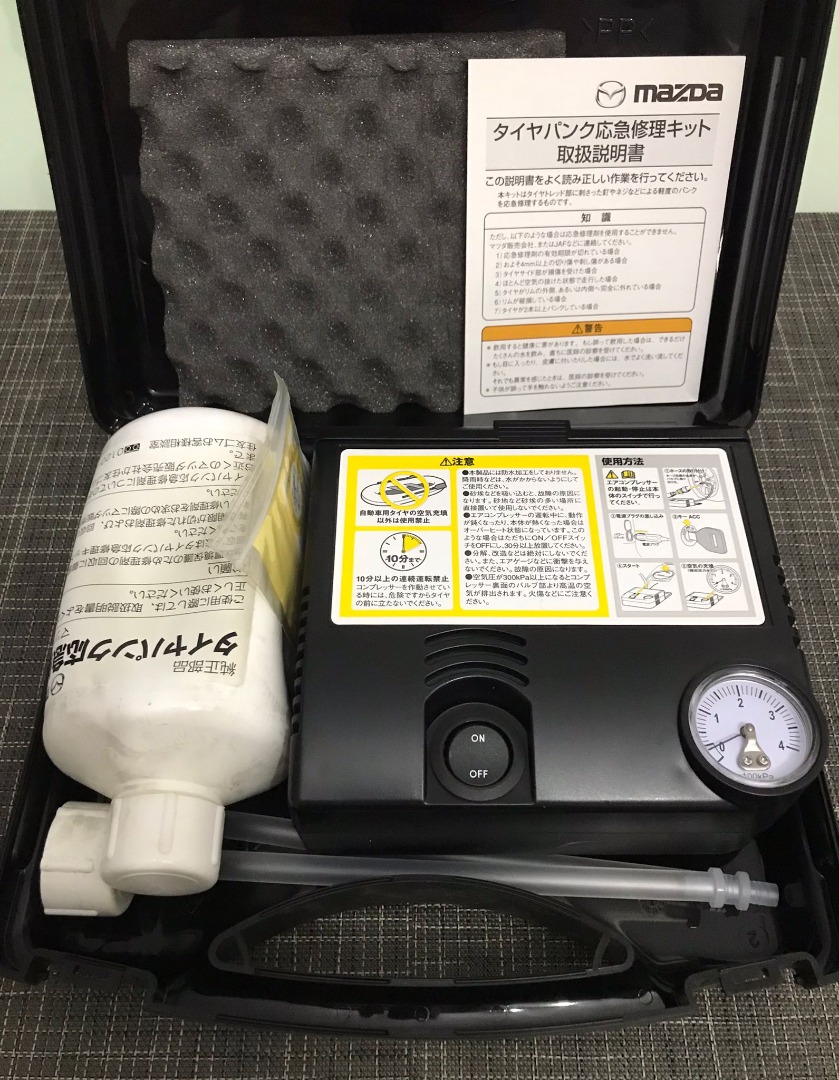 Rx8 Rx8 Mazda Tyre Repair Kit, Car Accessories, Accessories on Carousell