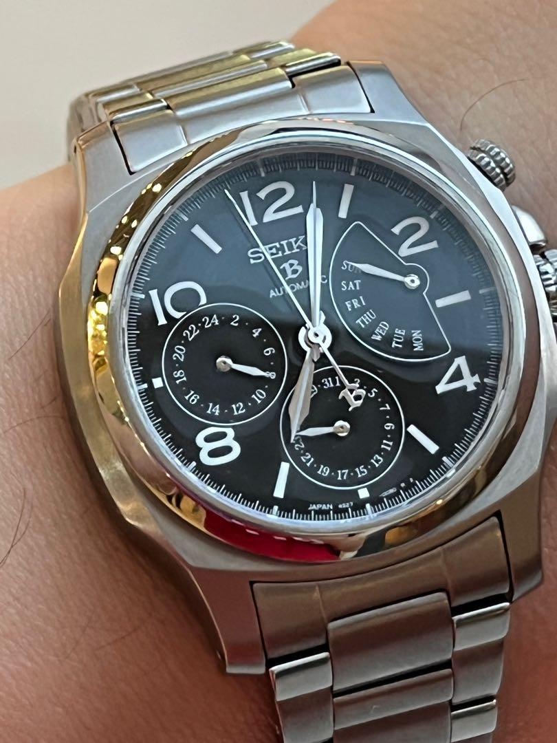 超罕有極美品白鈦SEIKO BRIGHTZ SAGN007, 名牌, 手錶- Carousell