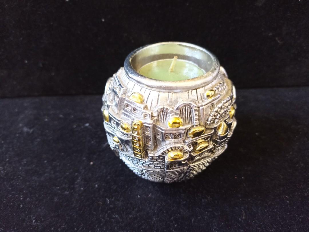 Shabbat Jerusalem Candle Holder (Category: Religious Items) located in Davao. Submitted by papa1919 (Listing ID 1174417011, Image 2). Description: Rare & collectible. Can be purchased in Jerusalem as a souvenir. I have a pair of slightly smaller size of this same item. P2,400 for this pair..