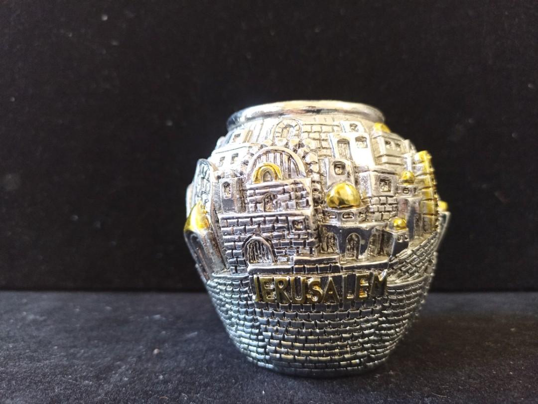 Shabbat Jerusalem Candle Holder (Category: Religious Items) located in Davao. Submitted by papa1919 (Listing ID 1174417011, Image 1). Description: Rare & collectible. Can be purchased in Jerusalem as a souvenir. I have a pair of slightly smaller size of this same item. P2,400 for this pair..