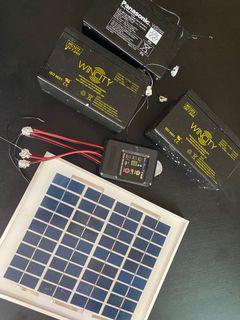 Solar Panel and Lead Acid Battery