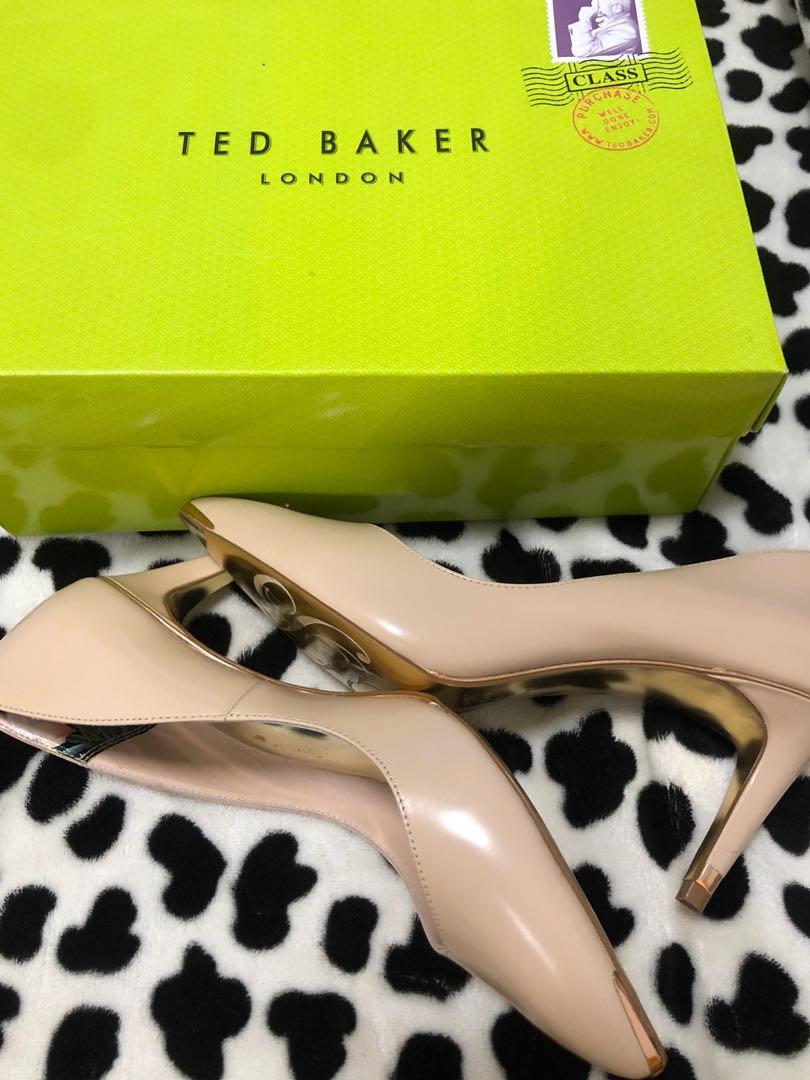 Gold ted baker store heels
