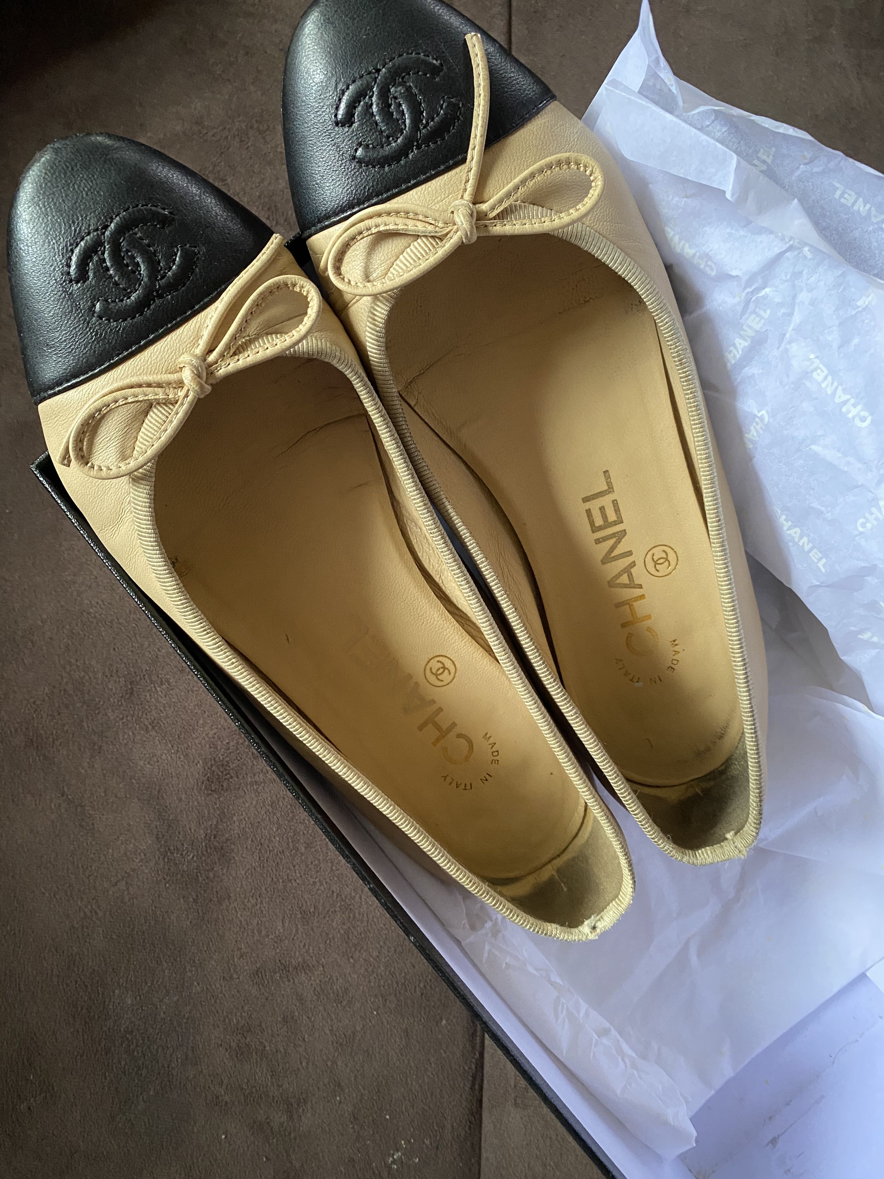 Classic chanel ballet flats shop