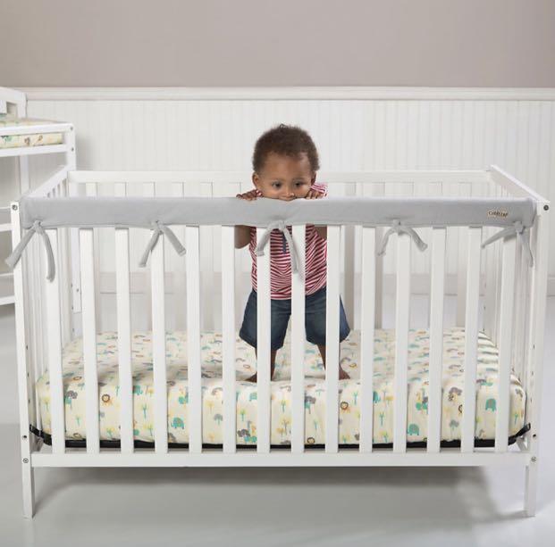 Trend Lab Crib Wrap Rail Cover in Grey, Babies & Kids, Baby Nursery & Kids Furniture, Cots