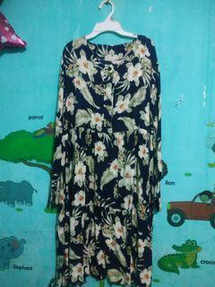 Tunik rayon motif bunga