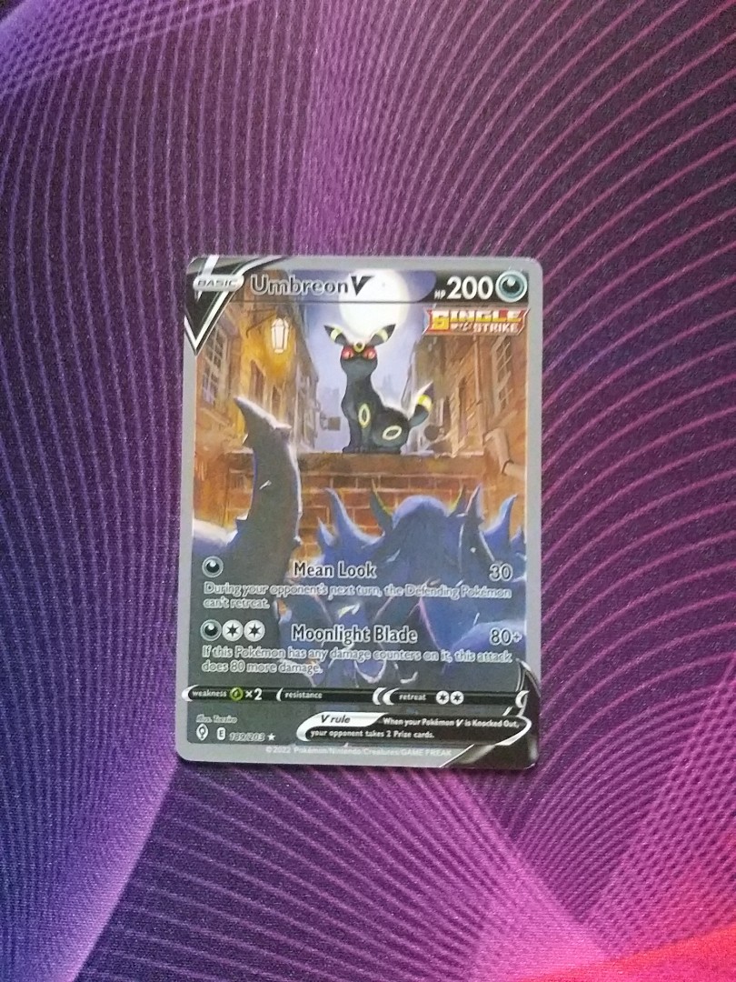 Umbreon V Alt Art 189/203, Hobbies & Toys, Toys & Games on Carousell