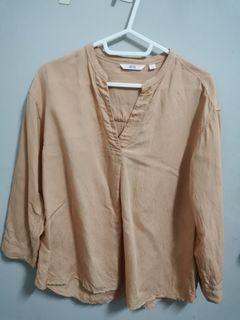 Uniqlo linen  top/shirt/blouse