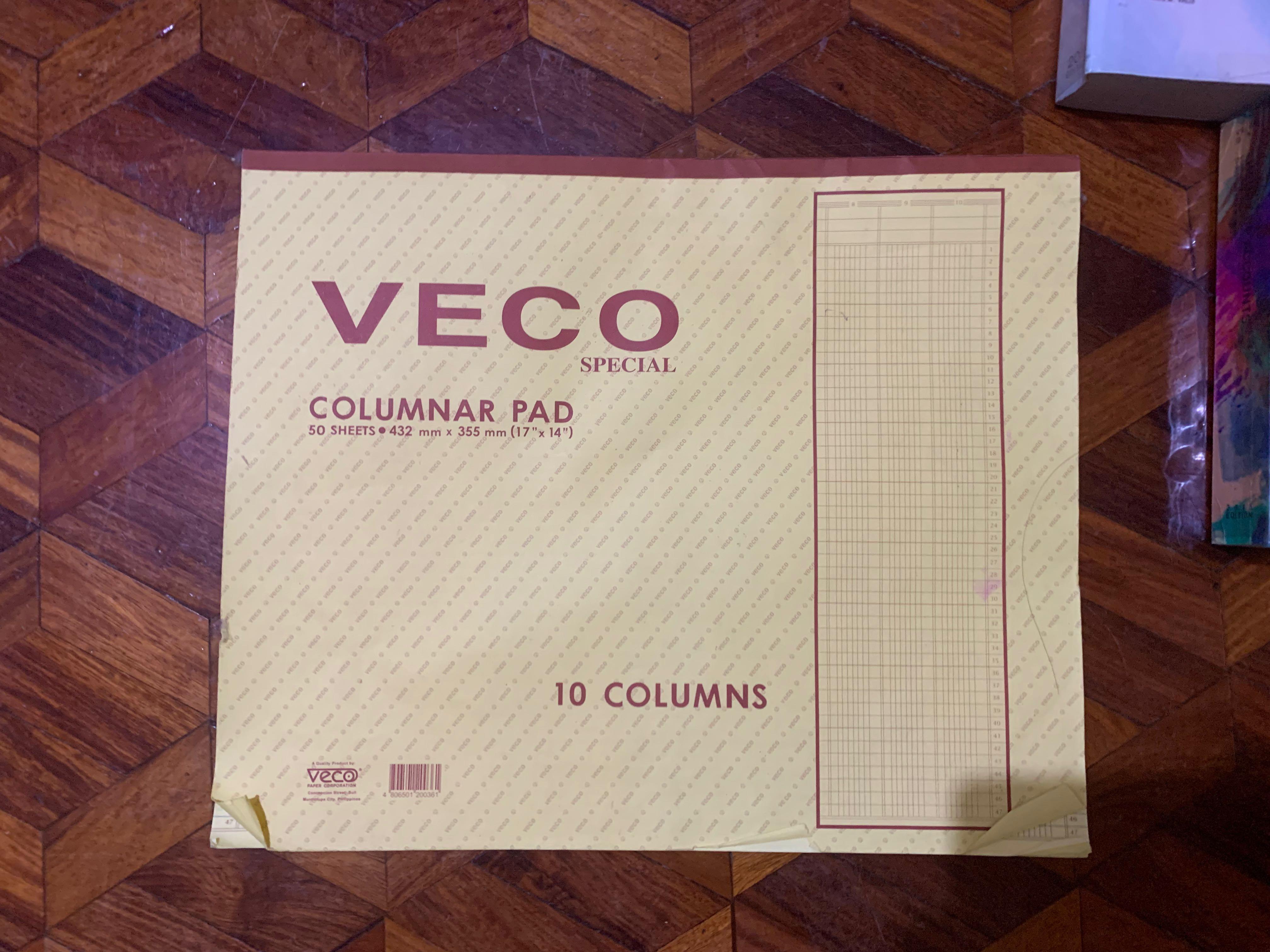 VECO COLUMNAR PAD 10 COLUMNS, Hobbies & Toys, Stationary & Craft, Other