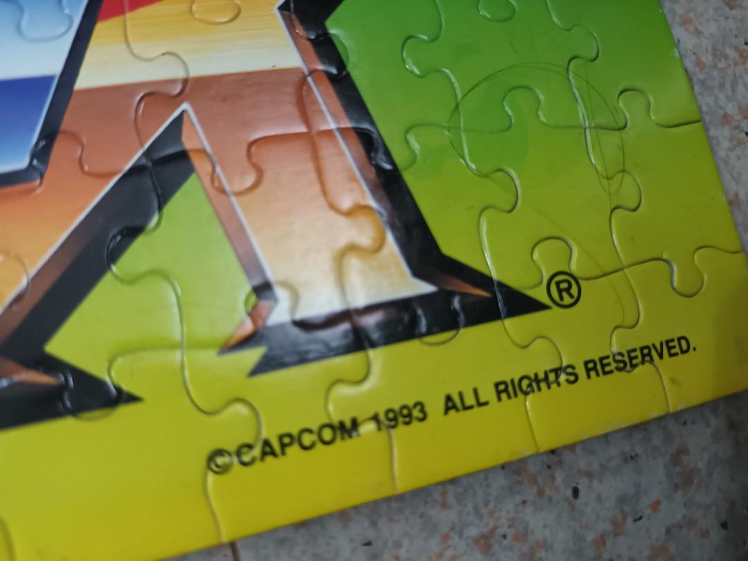 Vintage 1993 ROCKMAN X jigsaw puzzle, Hobbies & Toys