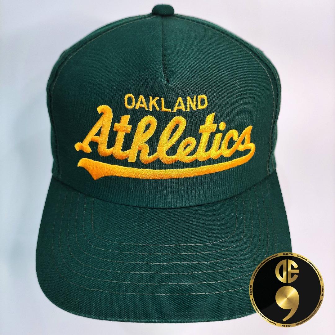 Vintage Oakland Athletics White Dome Plain Logo Snapback Baseball