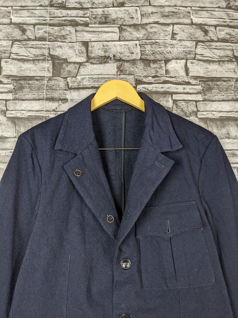 Vintage Waste Twice And Co Wool Jacket Coat Parka Navy #SayaJual