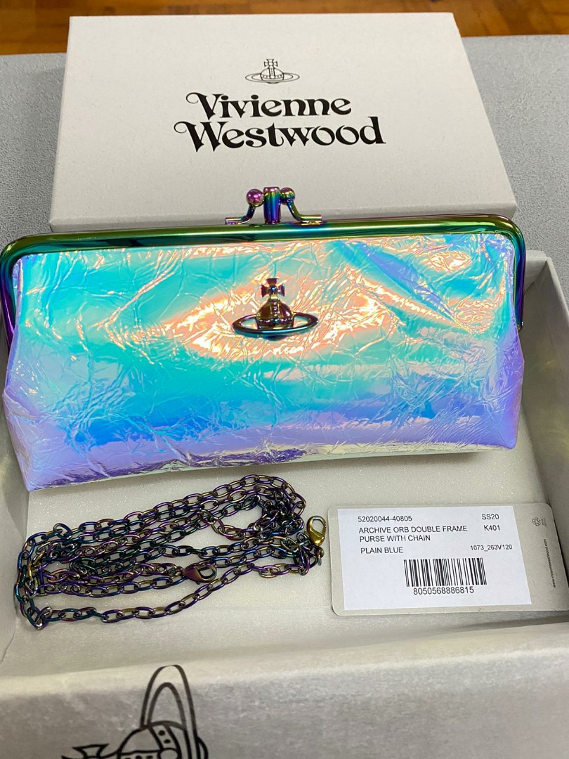 Vivienne Westwood archive orb double frame purse with chain, 名牌