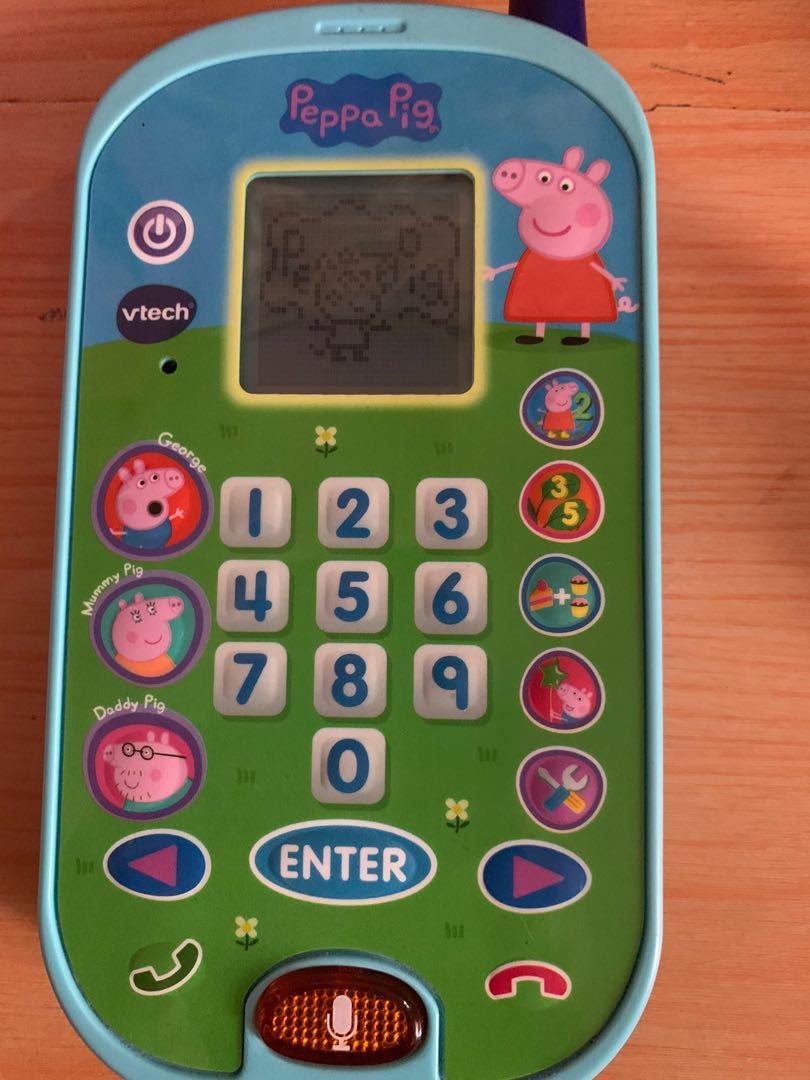 Vtech Peppa Pig Let S Chat Learning Phone Babies Kids Infant Playtime On Carousell