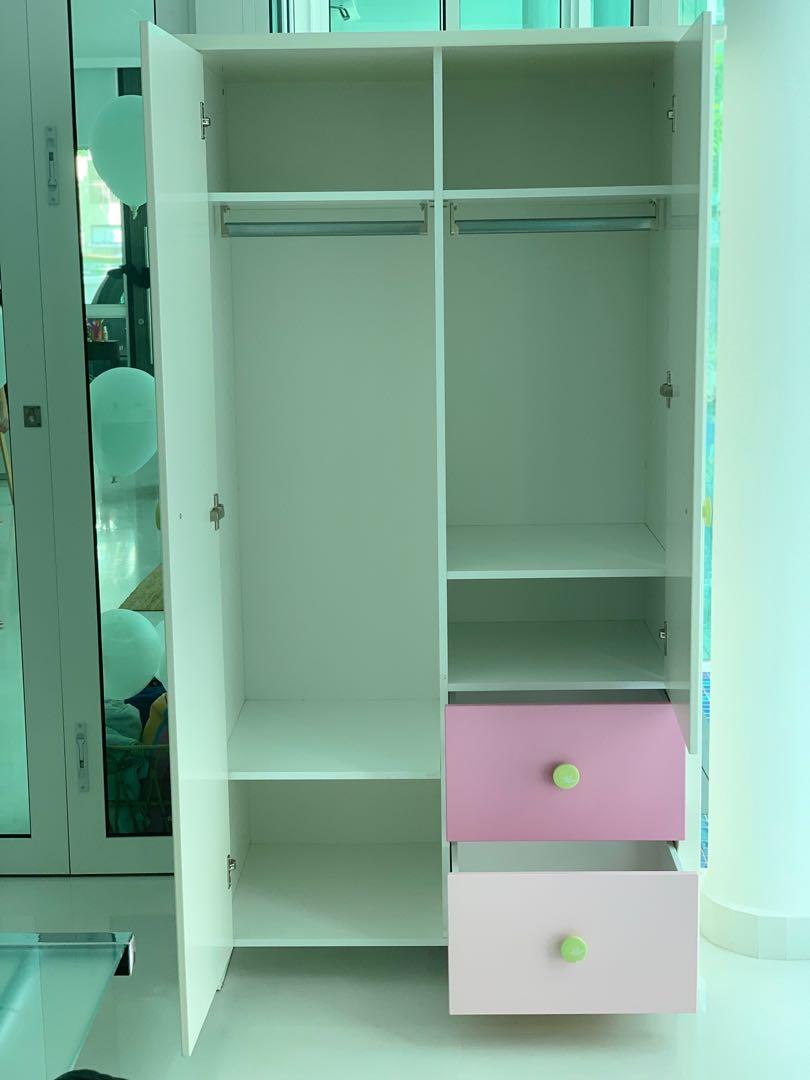 Wardrobe and drawers with changing table to attach on top, Babies & Kids, Baby Nursery & Kids