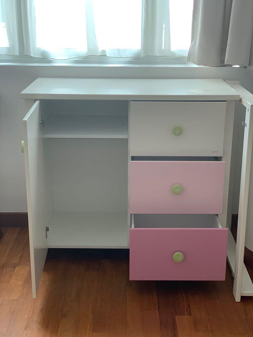 Wardrobe and drawers with changing table to attach on top, Babies & Kids, Baby Nursery & Kids