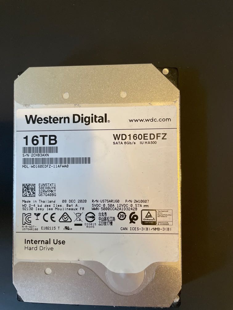 WD 16TB hard disk - Carousell
