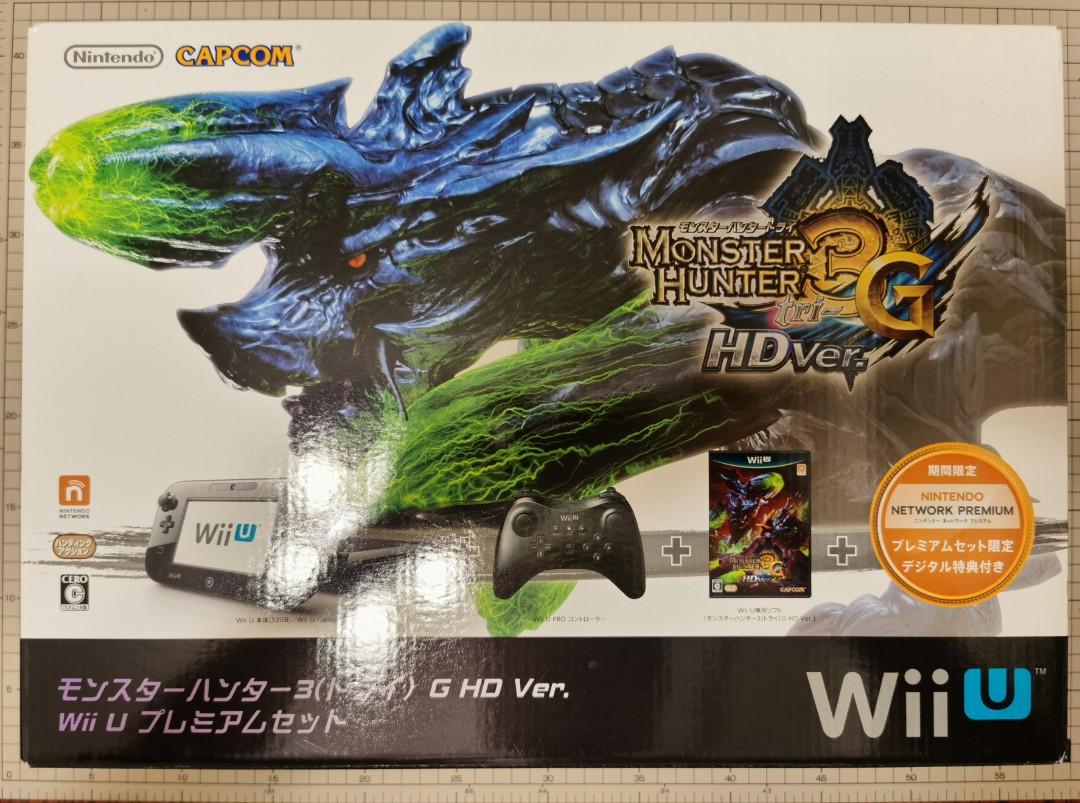 Wiiu 32 Gb 主機 Monster Hunter 3g Hd 無線pro手柄同捆日版全新未通電 電子遊戲 電子遊戲機 Nintendo 任天堂 Carousell
