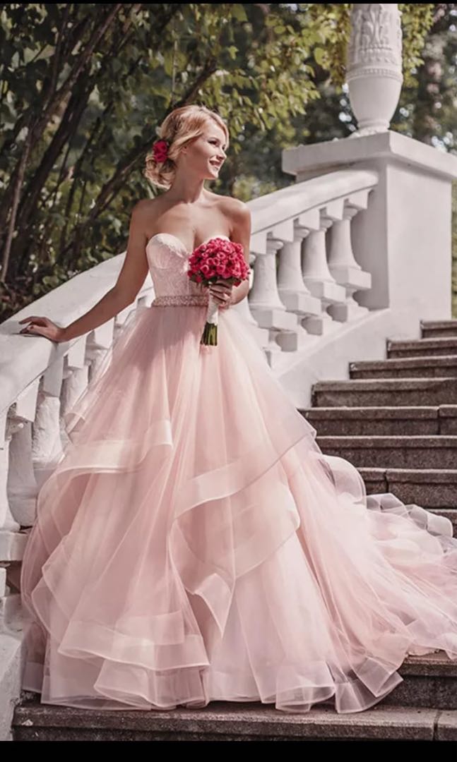 Womens pink gown