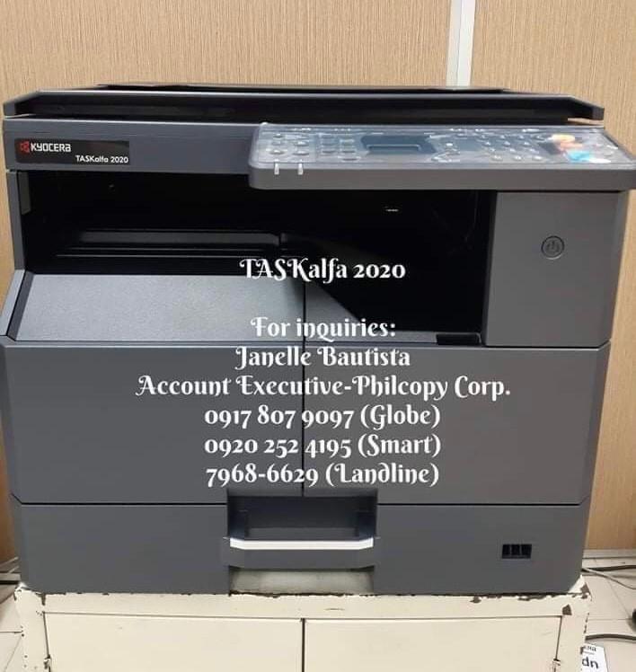 Xerox Copier Machine for your start up business (Category: Printers, Scanners & Copiers) located in Manila. Submitted by kyocerajanelle (Listing ID 1174326347, Image 2). Description: Back to School Clearance Sale 🥳🎉 Grab yours now! 🤗 ‼️BIG SALE ‼️ BIG SALE ‼️ KYOCERA DIGITAL LASER PRINTER MACHINE MFP ⚠️ NOTE: Installment subject for credit approval. ⏰ Limited Time Offer For more details, please contact: 🧑‍💻 Janelle Bautista 📲 Globe: (0917) 