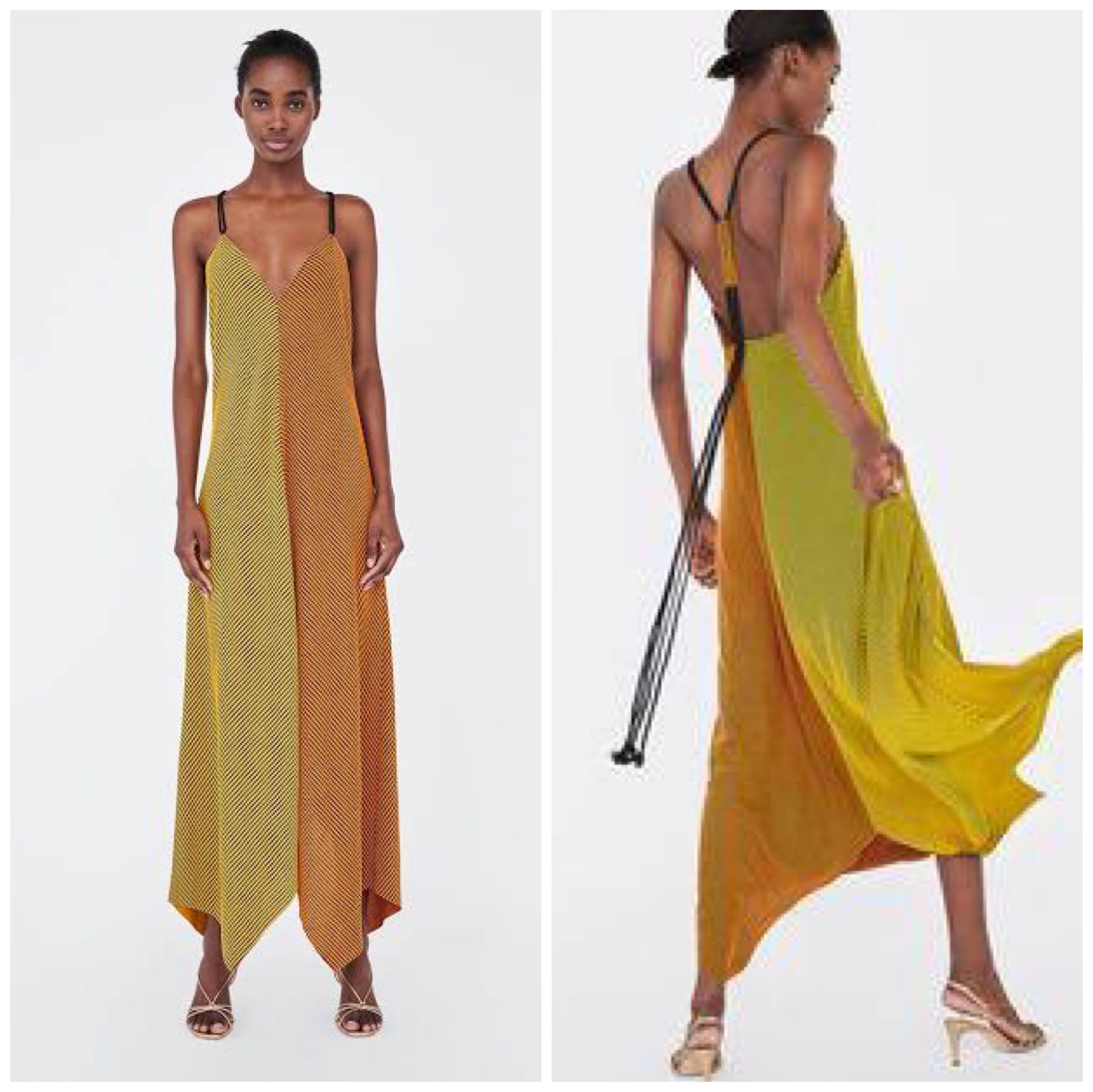 Zara two shop tone dress