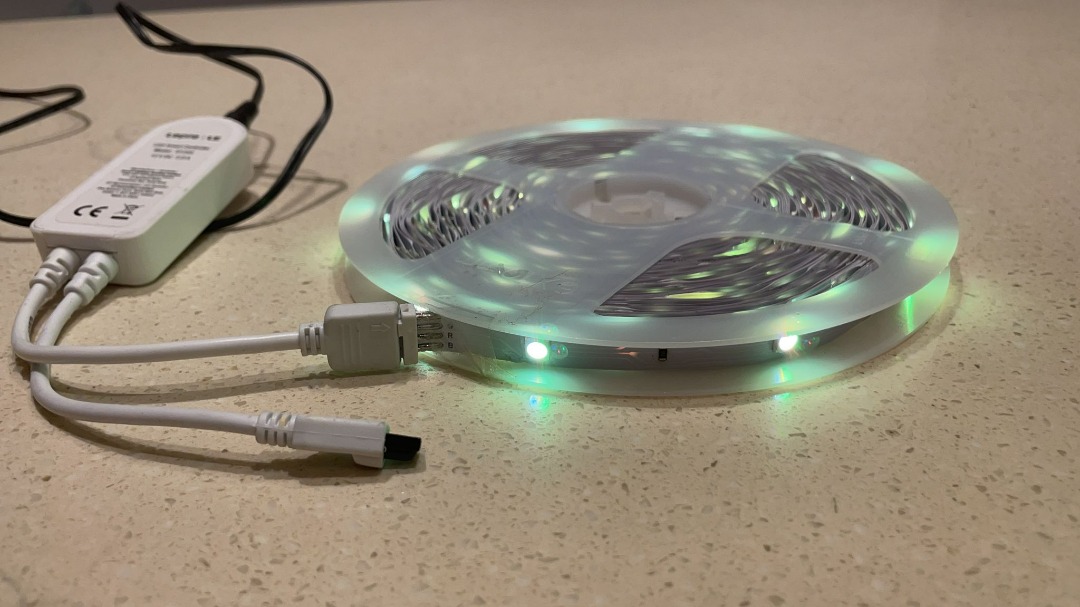 1801) Lepro LED Strip Lights, 39.4Ft RGB LED Strips, 5050 SMD LED Color