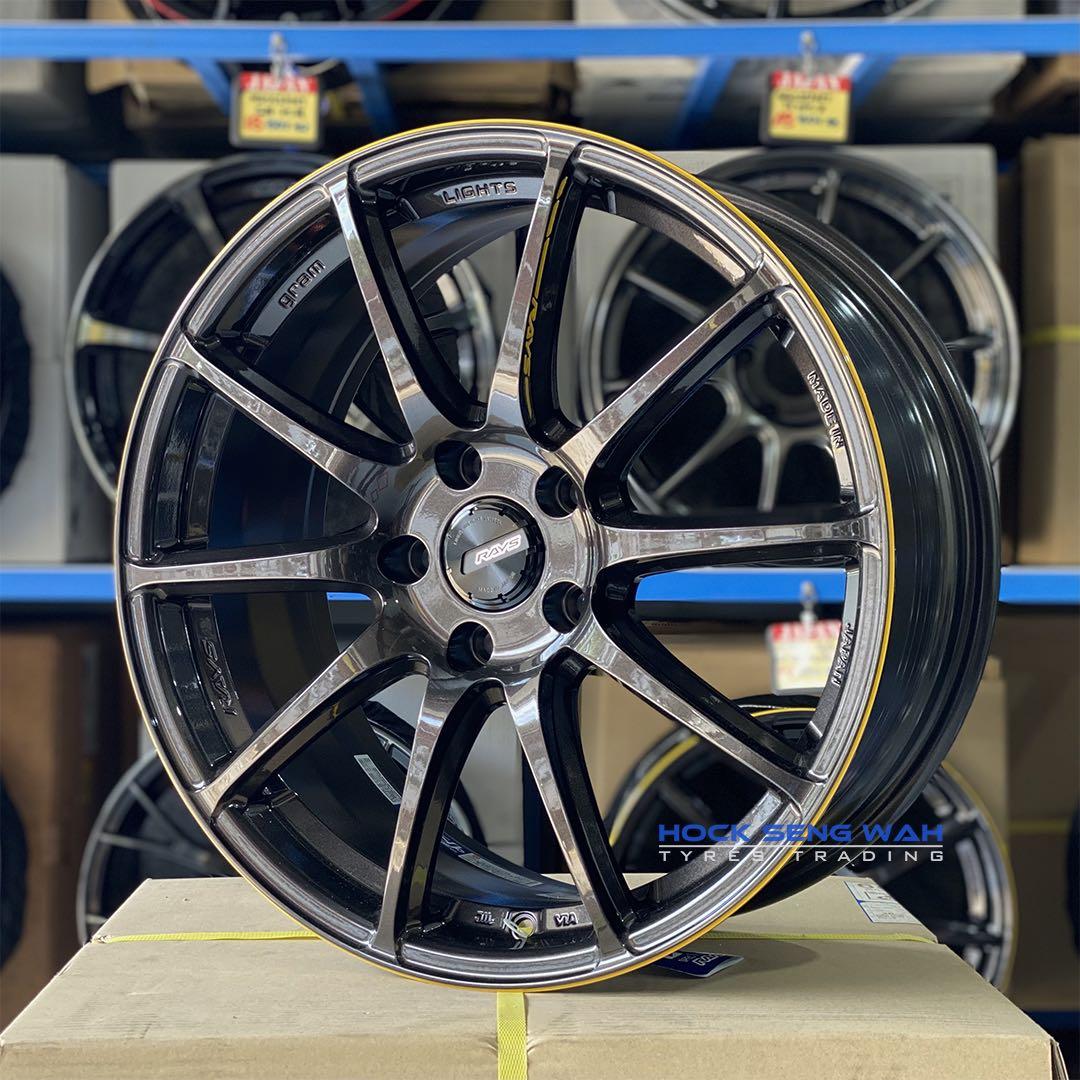 18” Rays 🇯🇵 Gram Lights 57 Transcend Rim 5x112, Car Accessories
