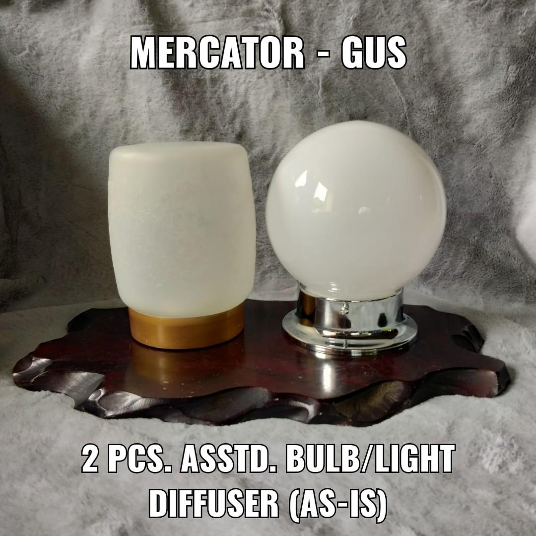 2 PCS. ASSTD. BULB LIGHT DIFFUSER (AS-IS) (Category: Lighting) located in Bulacan. Submitted by sakurajade (Listing ID 1174565163, Image 1). Description: ⭐️⭐️⭐️HOME FURNISHINGS⭐️⭐️⭐️ SUPER AFFORDABLE ITEMS FOR SALE‼️ 2 PCS. ASSTD. BULB LIGHT DIFFUSER (AS-IS) Price: P350 ONLY ✅️ New Arrival Preloved Japan Items ✅️ Good condition, decorative ✅️ Material: Glass with aluminum base ✅️ Issue: Old box ✅️ Cheaper price and affordable ✅️ Shipping charges 