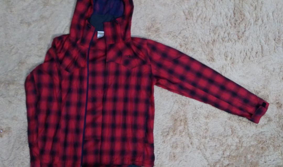 ADIDAS FLANEL ZIP HOODIE