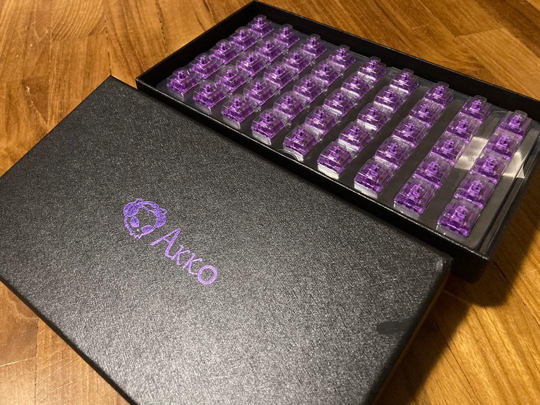 Akko CS Lavender Purple Switches, Computers & Tech, Parts & Accessories