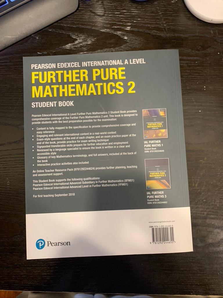 A-LEVEL FURTHER PURE 2 TEXTBOOK, STATISTICS 2 AND MECHANICS 2 ...