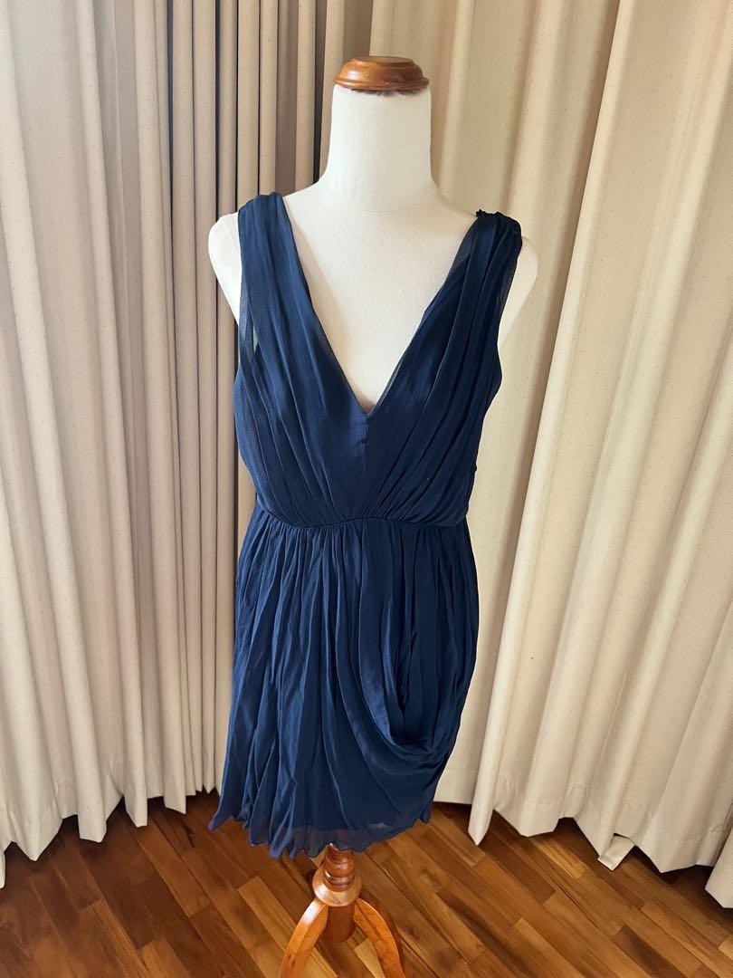 Alice and olivia navy deals dress