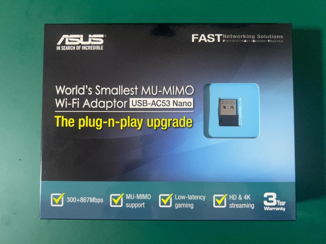 ASUS USB-AC53 Nano WiFi Adapter, Computers & Tech, Parts & Accessories ...