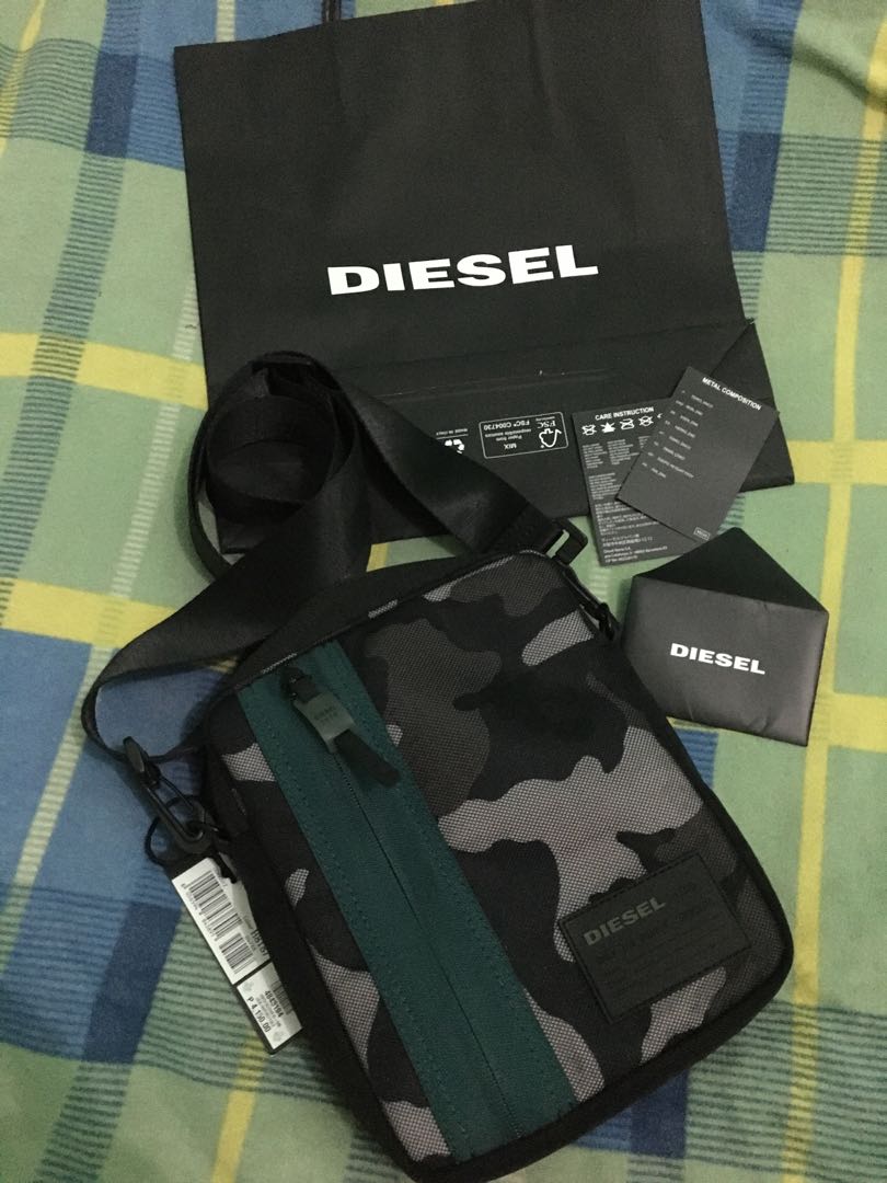 Authentic DIESEL Sling Bag (Fixed Price), Men's Fashion, Bags, Sling ...