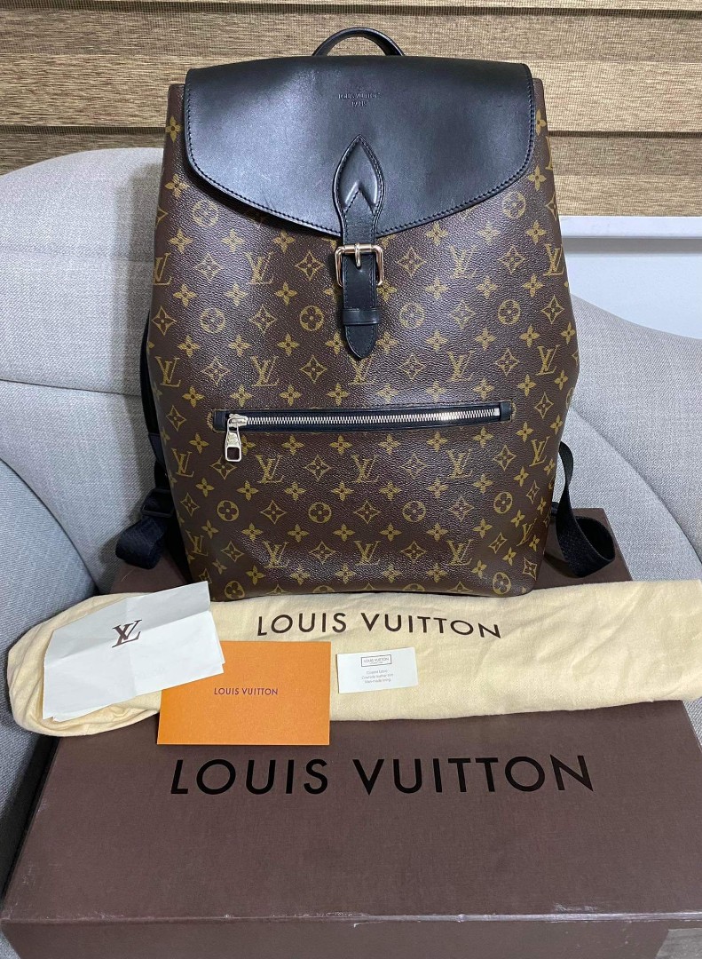Authentic Louis Vuitton LV Macassar Palk Backpack, Luxury, Bags
