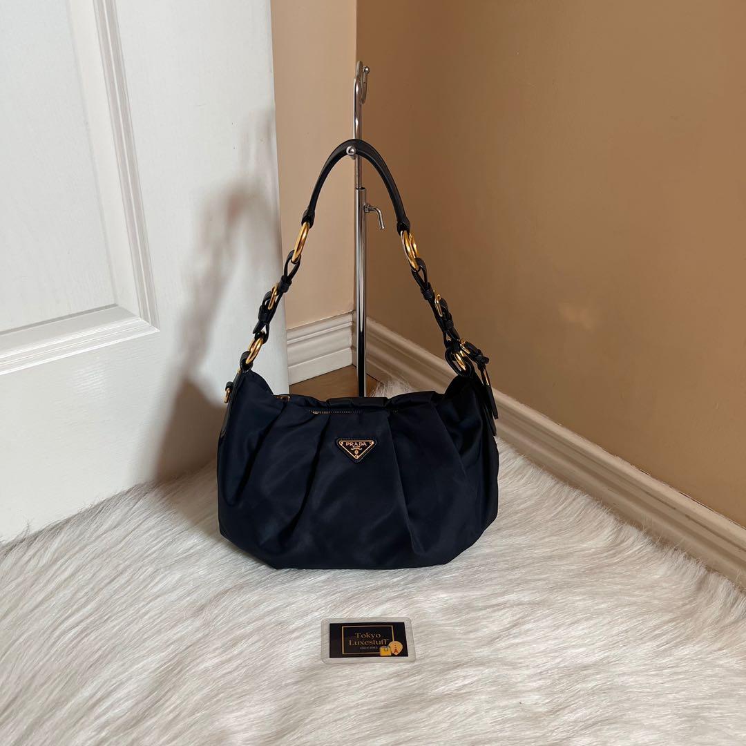 PRE-LOVED] Authentic Vintage Prada Black Nylon Tote Bag (Silver Hardware),  Luxury, Bags & Wallets on Carousell