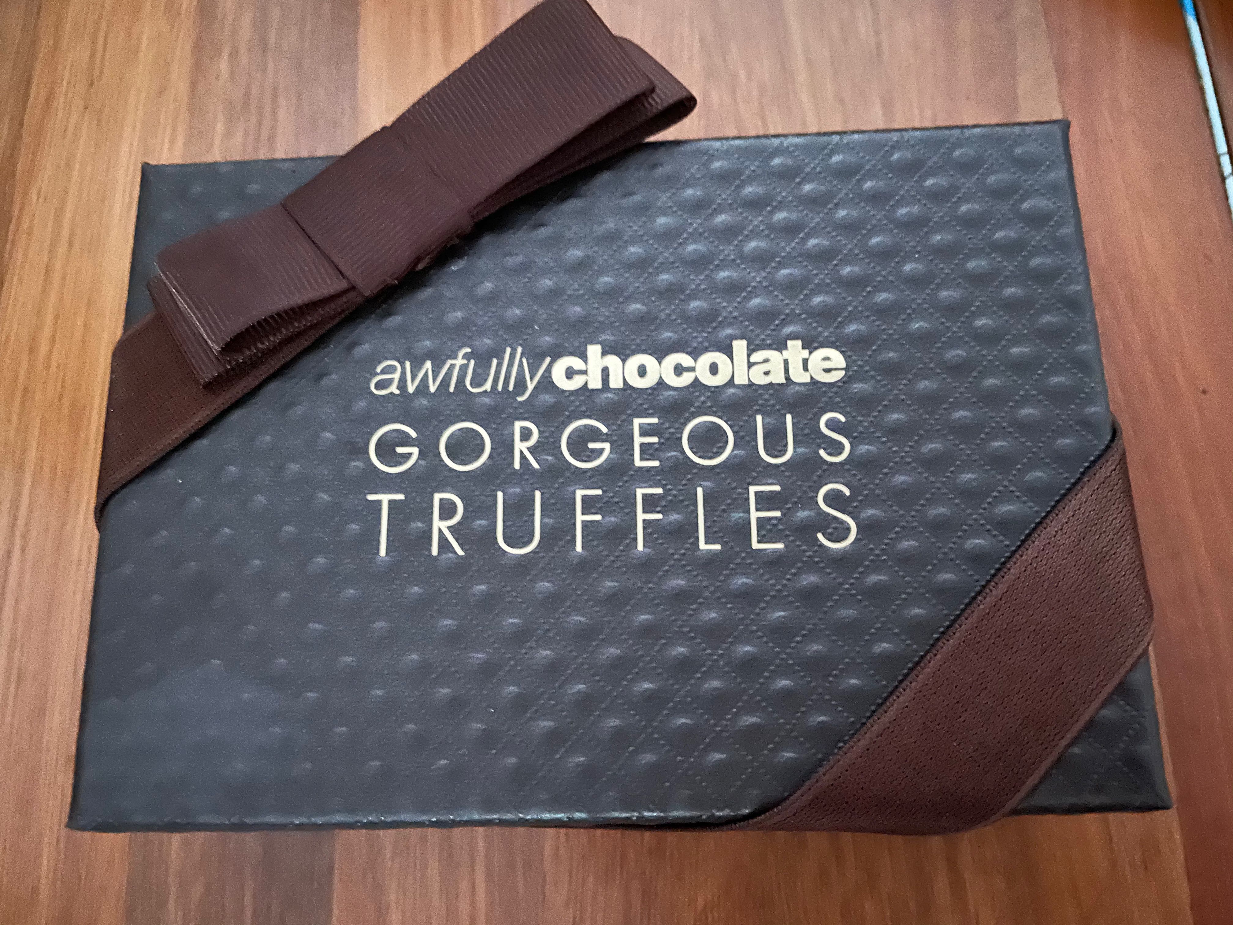 Awfully Chocolate Dark Chocolate Truffles 6 pcs, Food & Drinks, Other