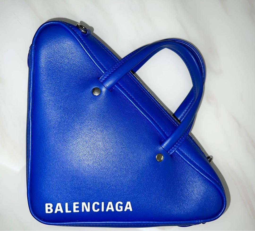 Balenciaga triangle bag clearance blue
