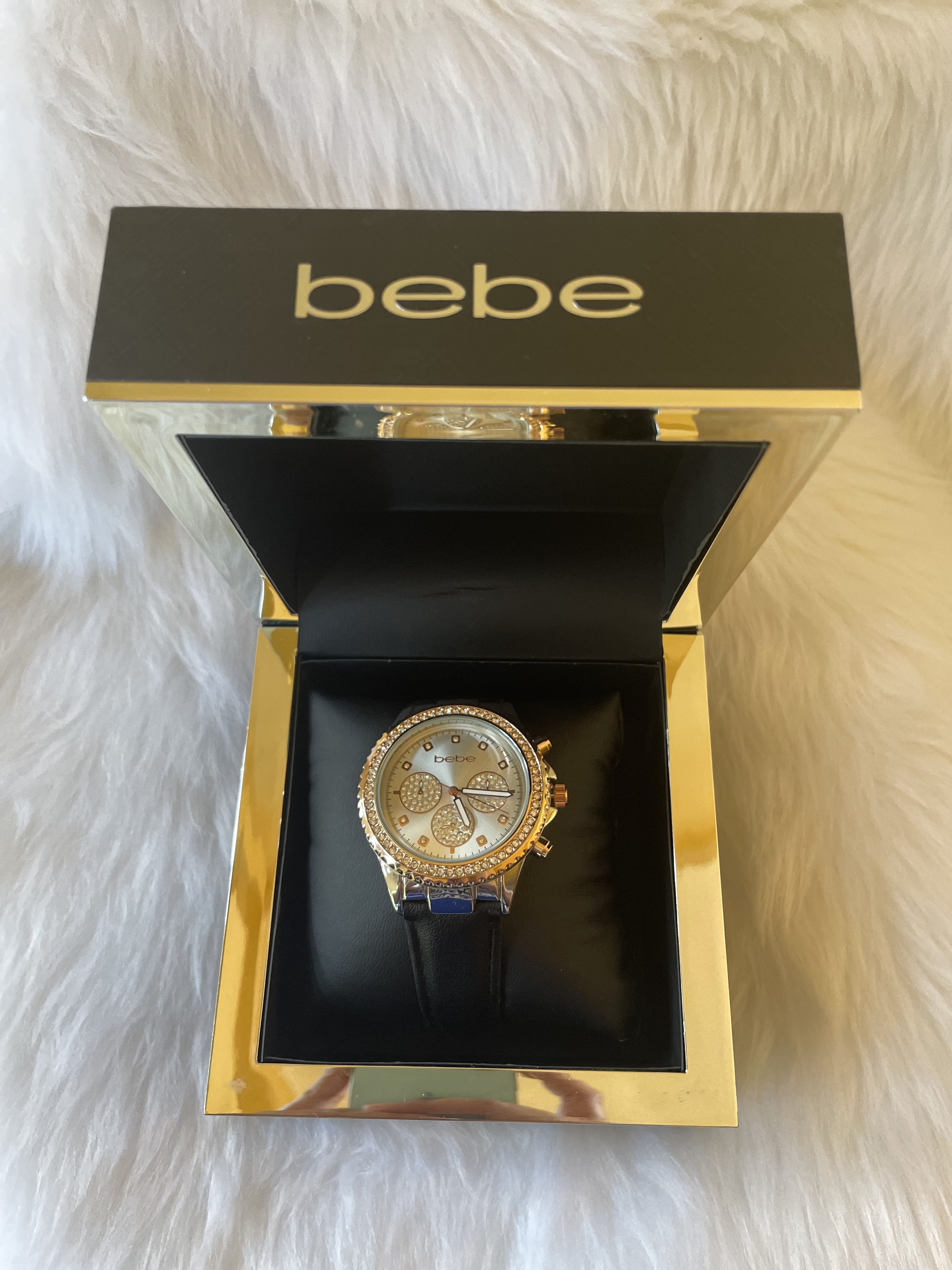 Bebe watch sale black