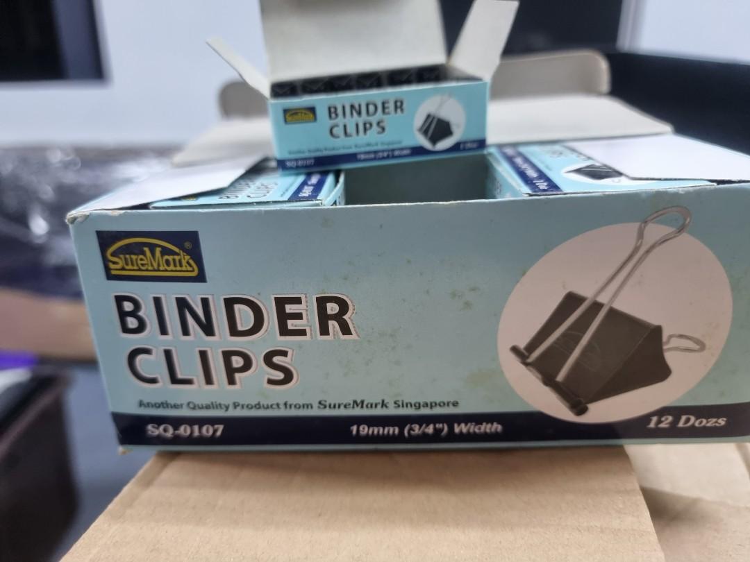 Binding clips (Category: Craft Supplies & Tools) located in Singapore. Submitted by ddevi82 (Listing ID 1174627971, Image 8). Description: selling of binding clips $0.10 /piece. all brand new. no more use for it..