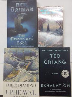 Books for sale - Neil Gaiman, George R R Martin, Jared Diamond