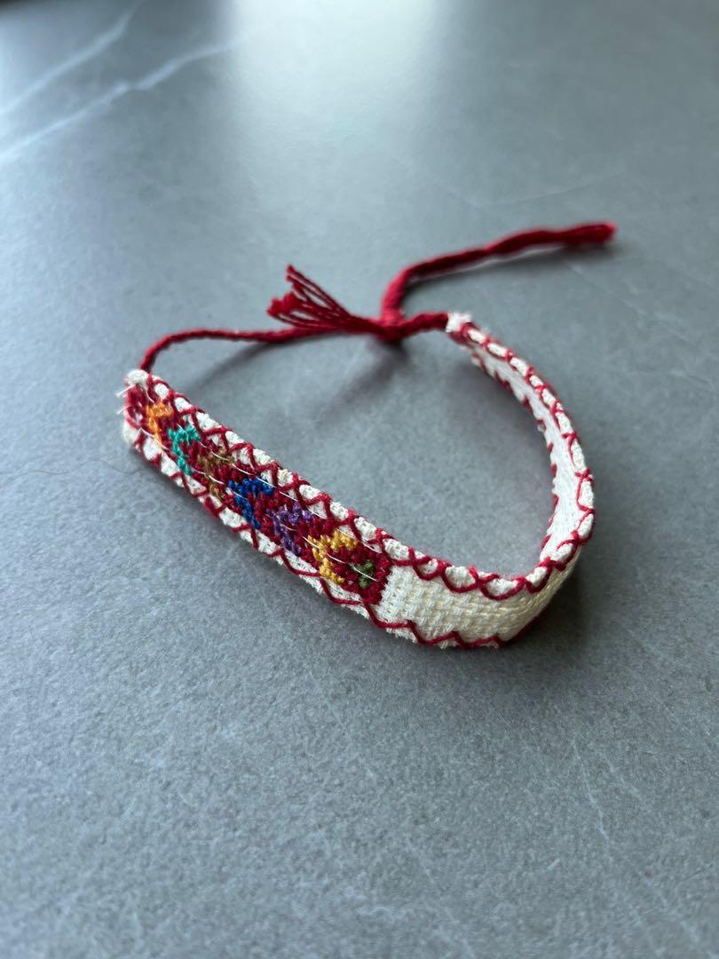 民族風手鐲bracelet 墨西哥人手製造中南美洲民族風嬉皮士飾物patagonia Visvim Hippies Mexico 印第安遊牧民族戶外露營山友rock滑浪友surfer穿戴飾物 男裝 手錶及配件 飾物架 飾物盒 飾物收納盒