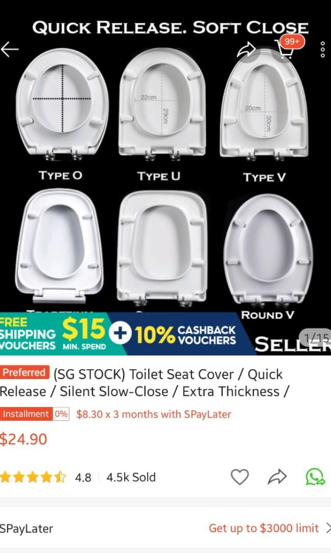Brand new toilet bowl cover, Furniture & Home Living, Bathroom