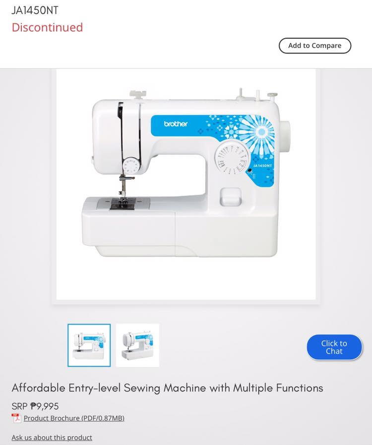Brother SEWING MACHINE JA1450NT, TV & Home Appliances, Other Home